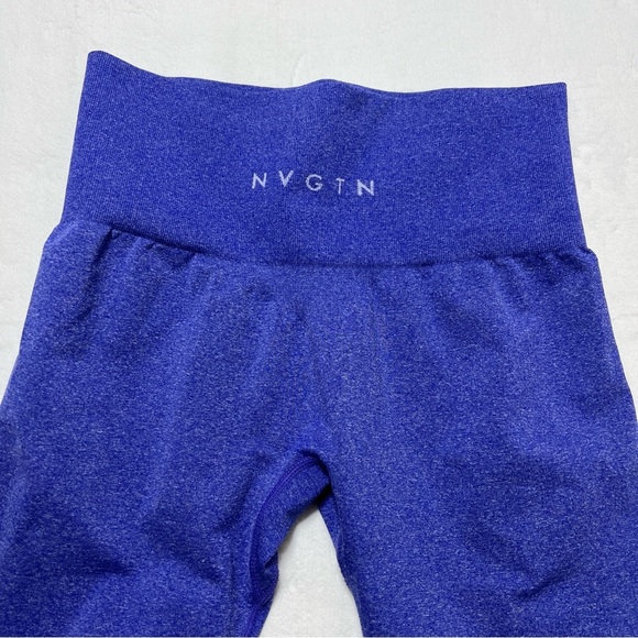 NVGTN Blue Seamless Leggings High-Rise - Picture 1 of 4